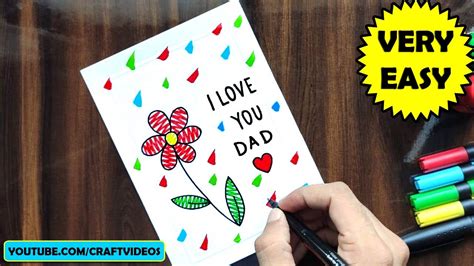 father's day card drawing